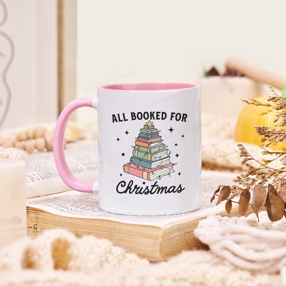 Pagewings All Booked For Christmas Mug