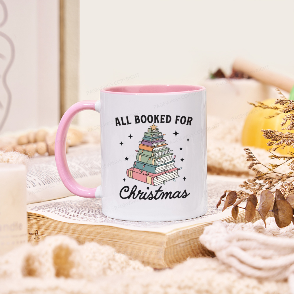 Pagewings All Booked For Christmas Mug