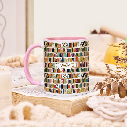 Pagewings Vintage Bookshelf Library Mug
