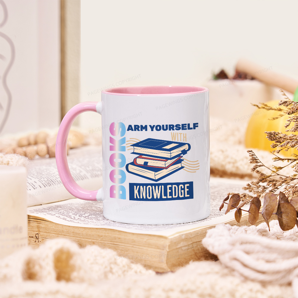 Pagewings Arm Yourself With Knowledge Mug