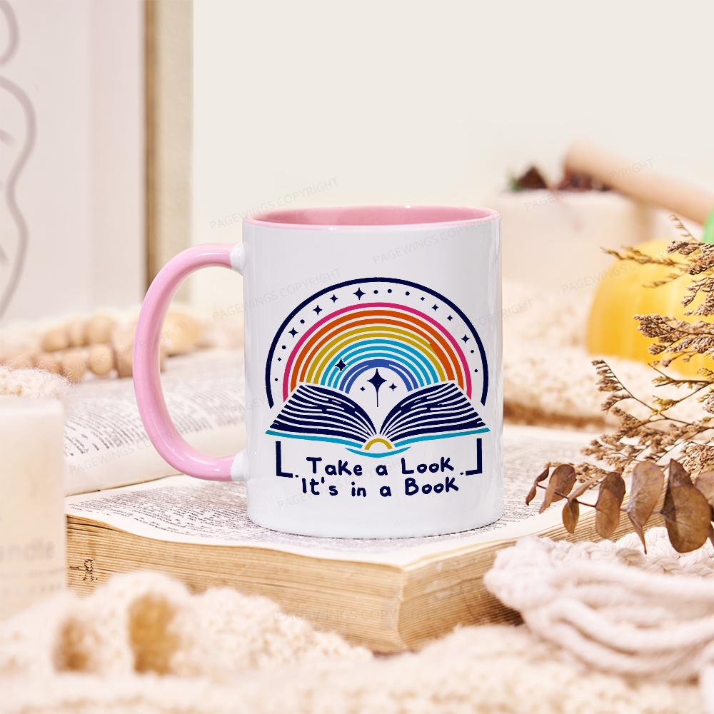Pagewings Take A Look It's In A Book Mug