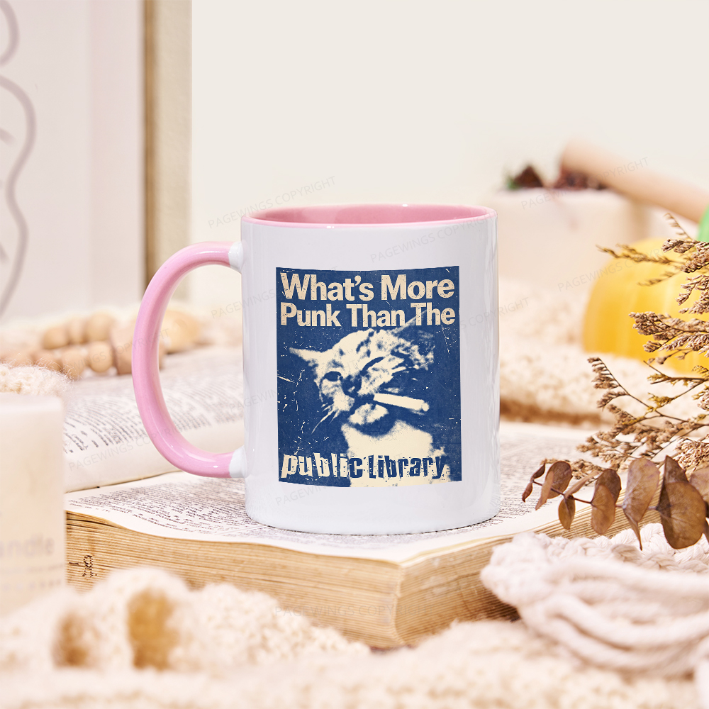 Pagewings What's More Punk Than The Public Library Mug