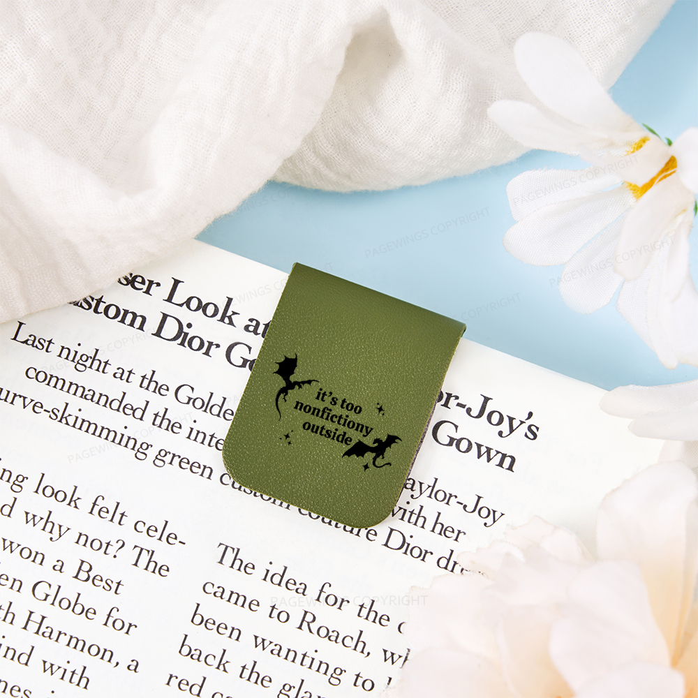 Pagewings It’s Too Nonfictiony Outside Magnetic Bookmark
