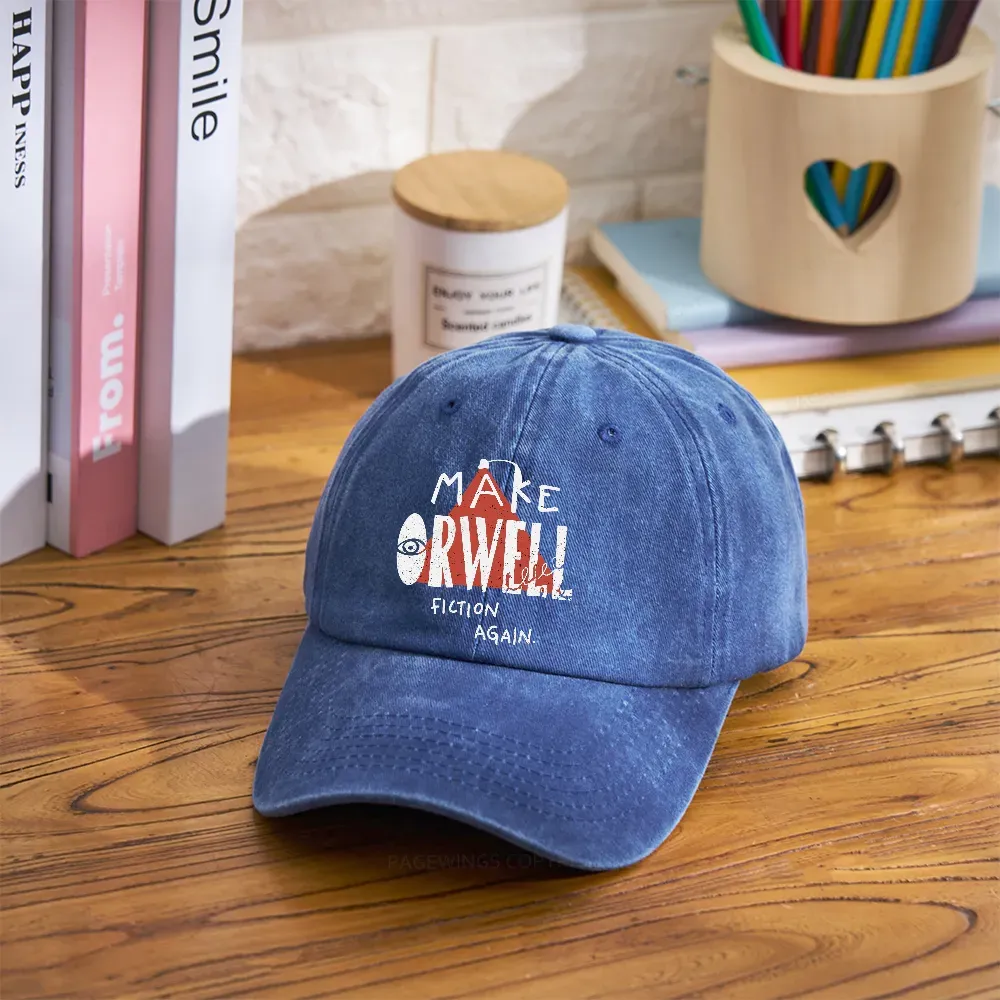 Pagewings Make Orwell Fiction Again Washed Cap