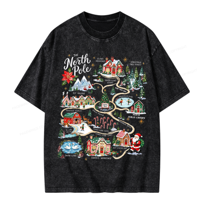 Pagewings Christmas Unisex Washed T-shirt