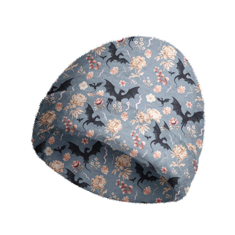 Pagewings Book Dragon Knit Patterned Beanie