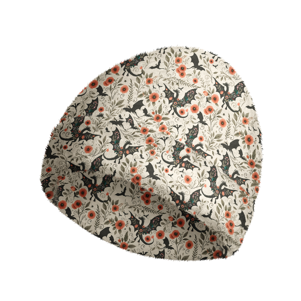 Pagewings Book Dragon Knit Patterned Beanie
