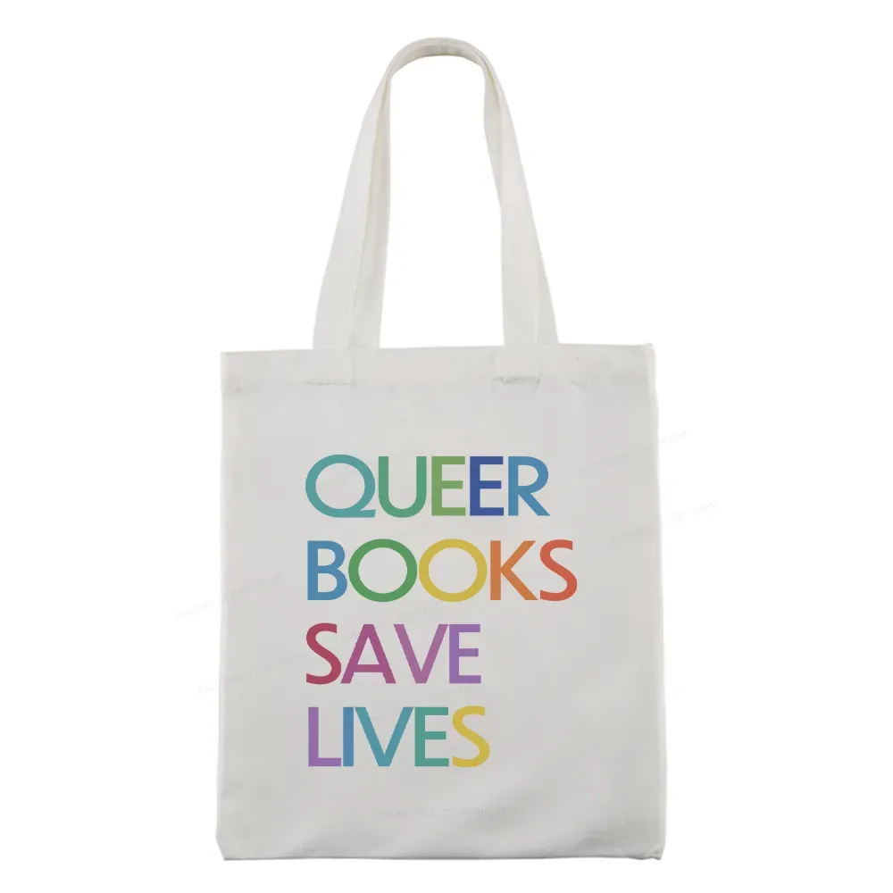 Pagewings Queer Books Save Lives Tote Bag