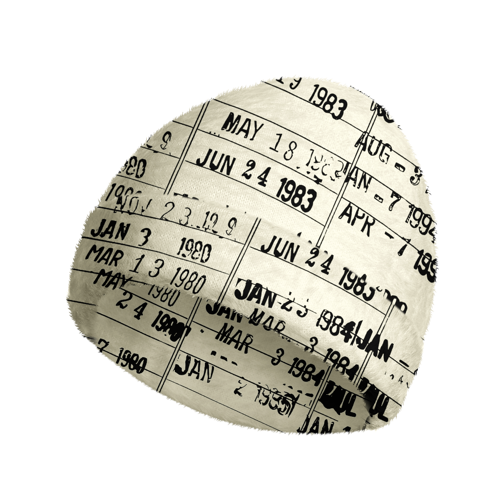 Pagewings Bookish Vibe Knit Patterned Beanie