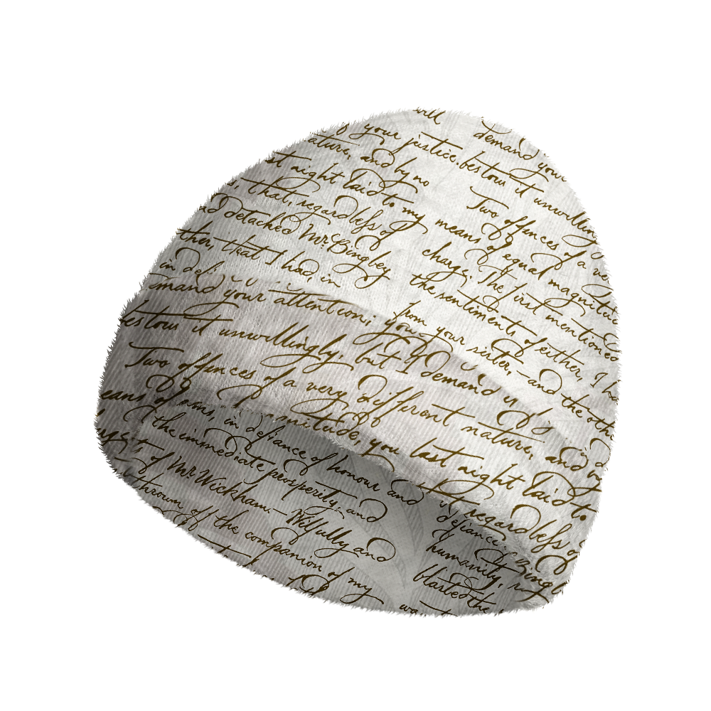 Pagewings Bookish Vibe Knit Patterned Beanie