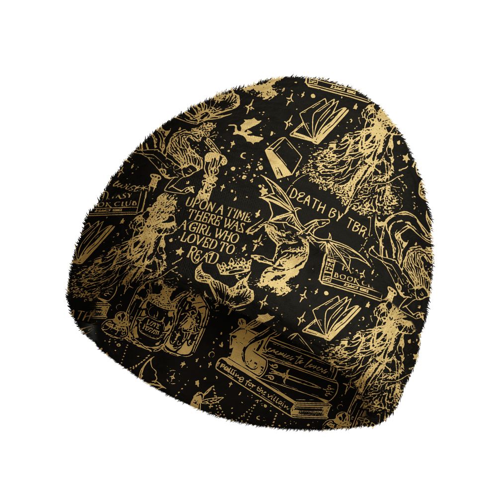 Pagewings Fantasy Bookish Knit Patterned Beanie