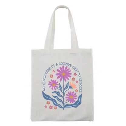 Pagewings Read Banned Books, Social Justice Gift Tote Bag