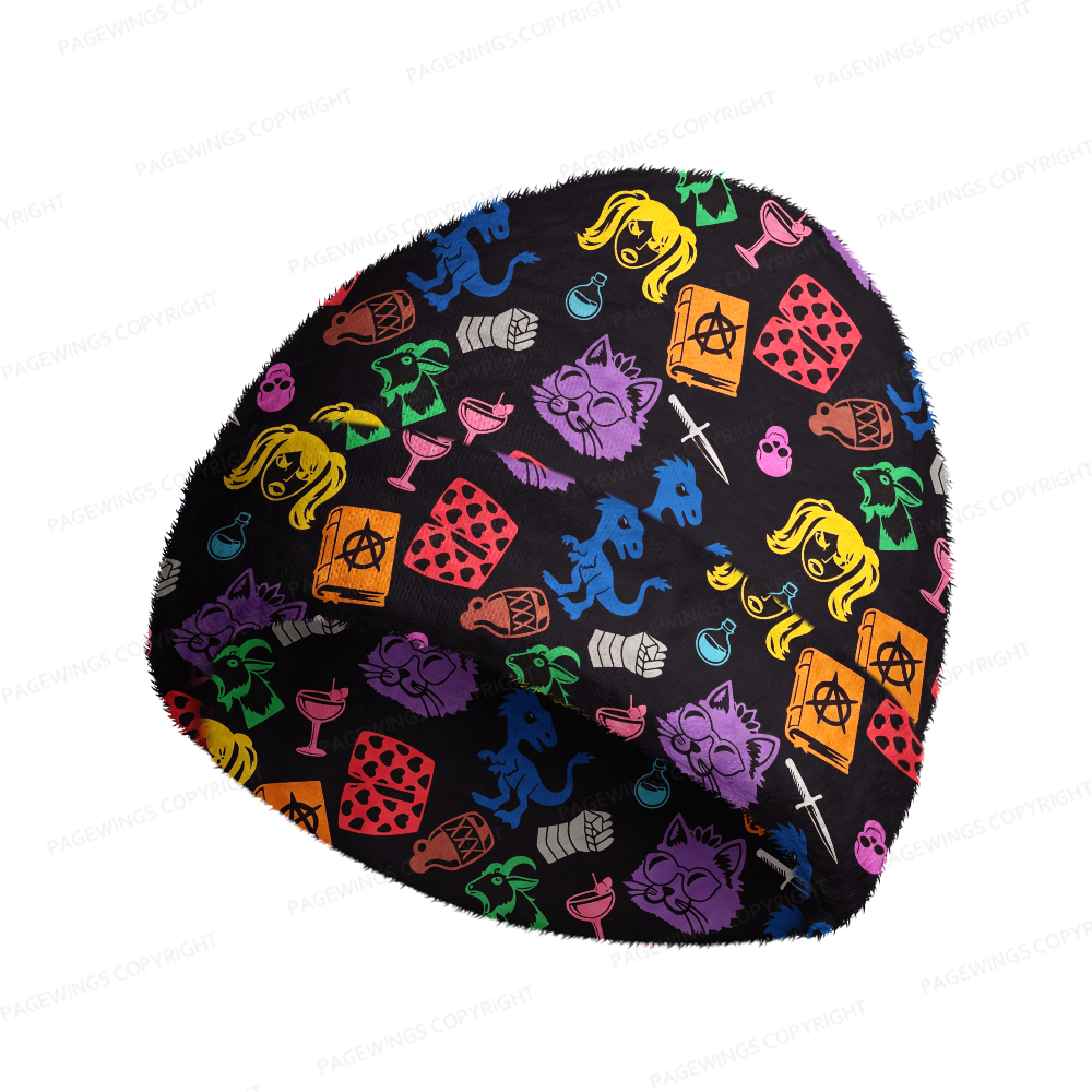 Pagewings Sci Fi Book Lover Knit Patterned Beanie