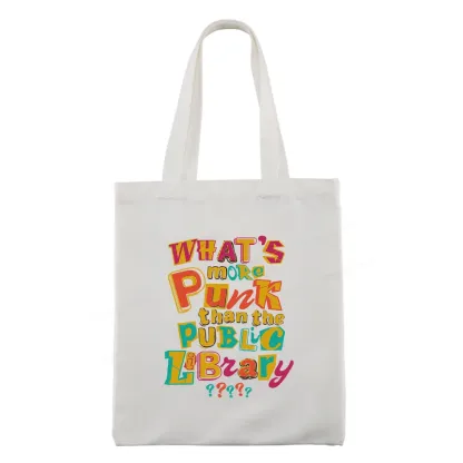 Pagewings What’s More Punk Than The Public Library Tote Bag