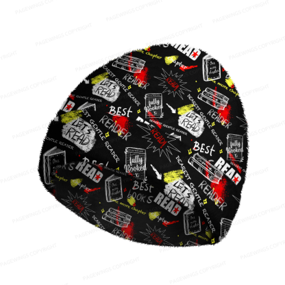 Pagewings Bookish Vibe Knit Patterned Beanie