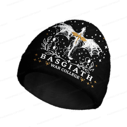 Pagewings Book Dragon Knit Patterned Beanie