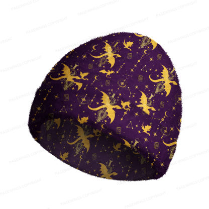 [Copy]Pagewings Book Dragon Knit Patterned Beanie