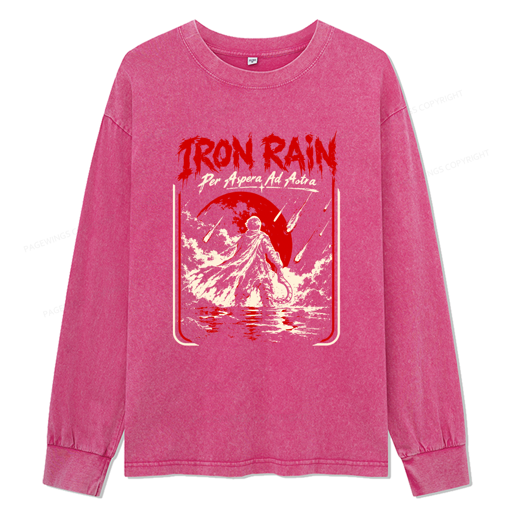 Pagewings Sci Fi Book Lover Unisex Washed Long Sleeve T-shirt