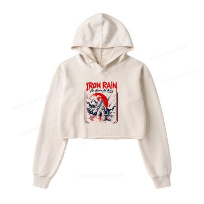 Pagewings Sci Fi Book Lover Washed Crop Hoodie