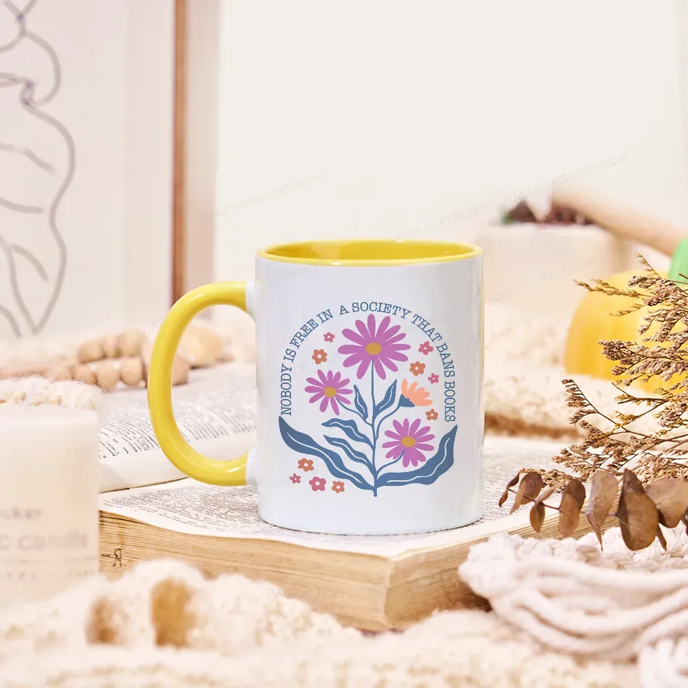 Pagewings Read Banned Books, Social Justice Gift Mug