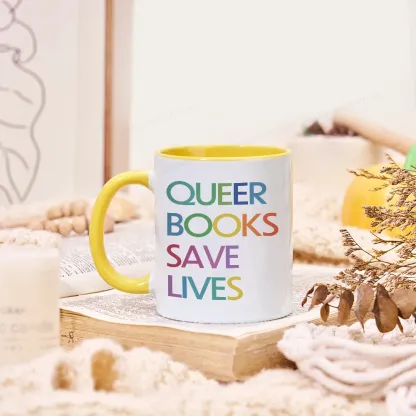 Pagewings Queer Books Save Lives Mug
