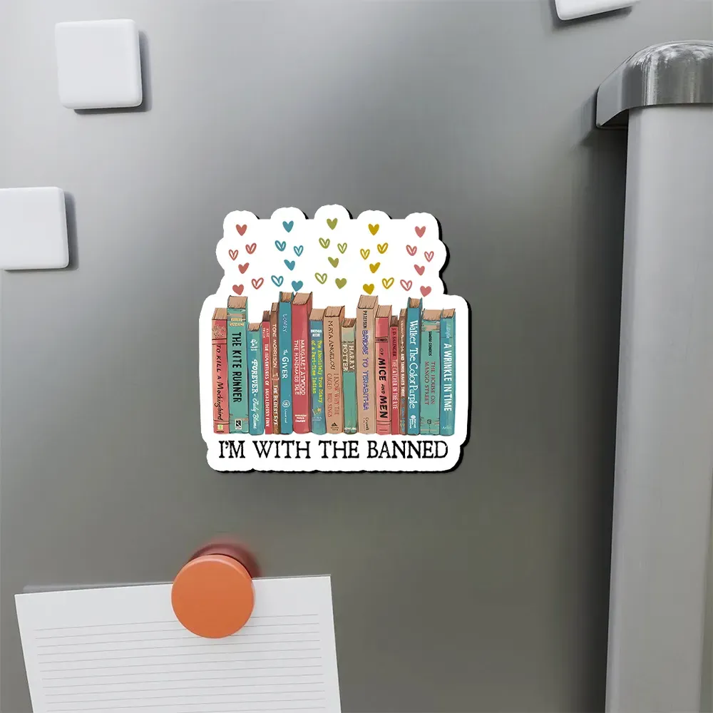 Pagewings I'm With The Banned Fridge Magnet