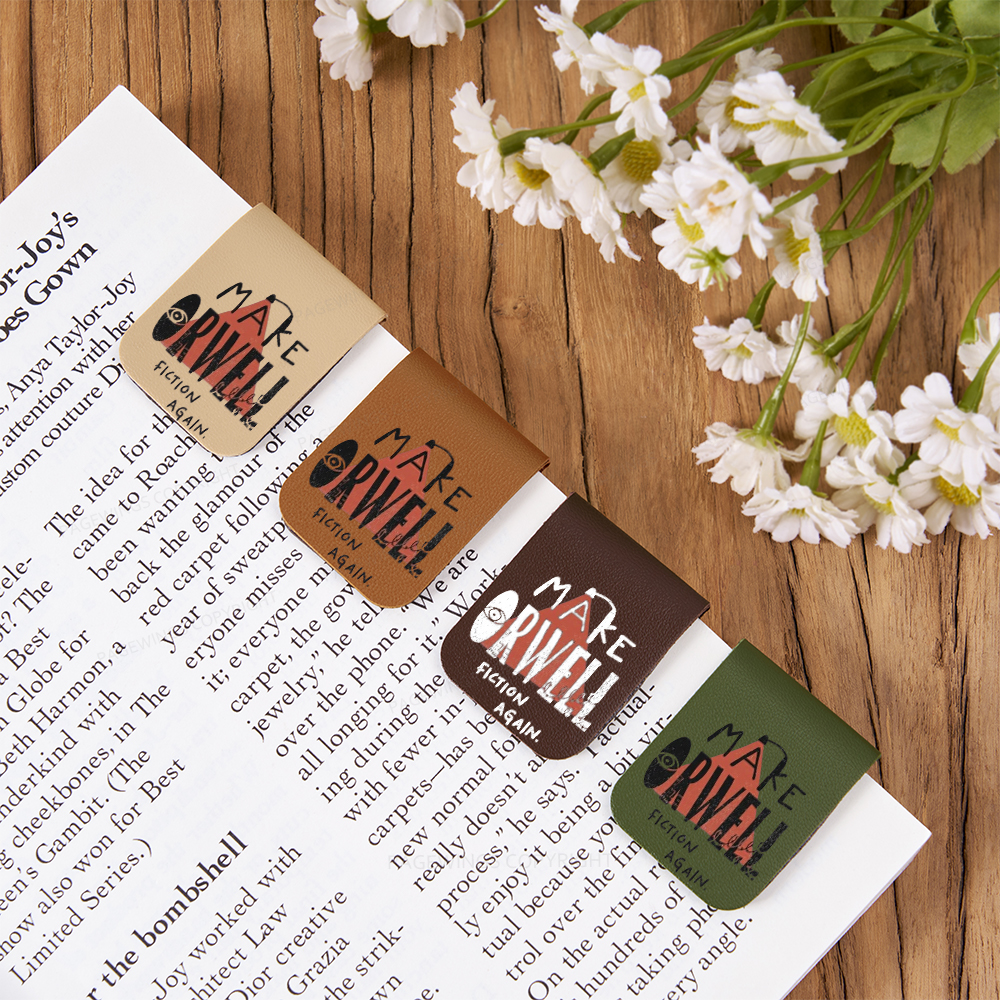 Pagewings Make Orwell Fiction Again Feathers Quotes Magnetic Bookmark