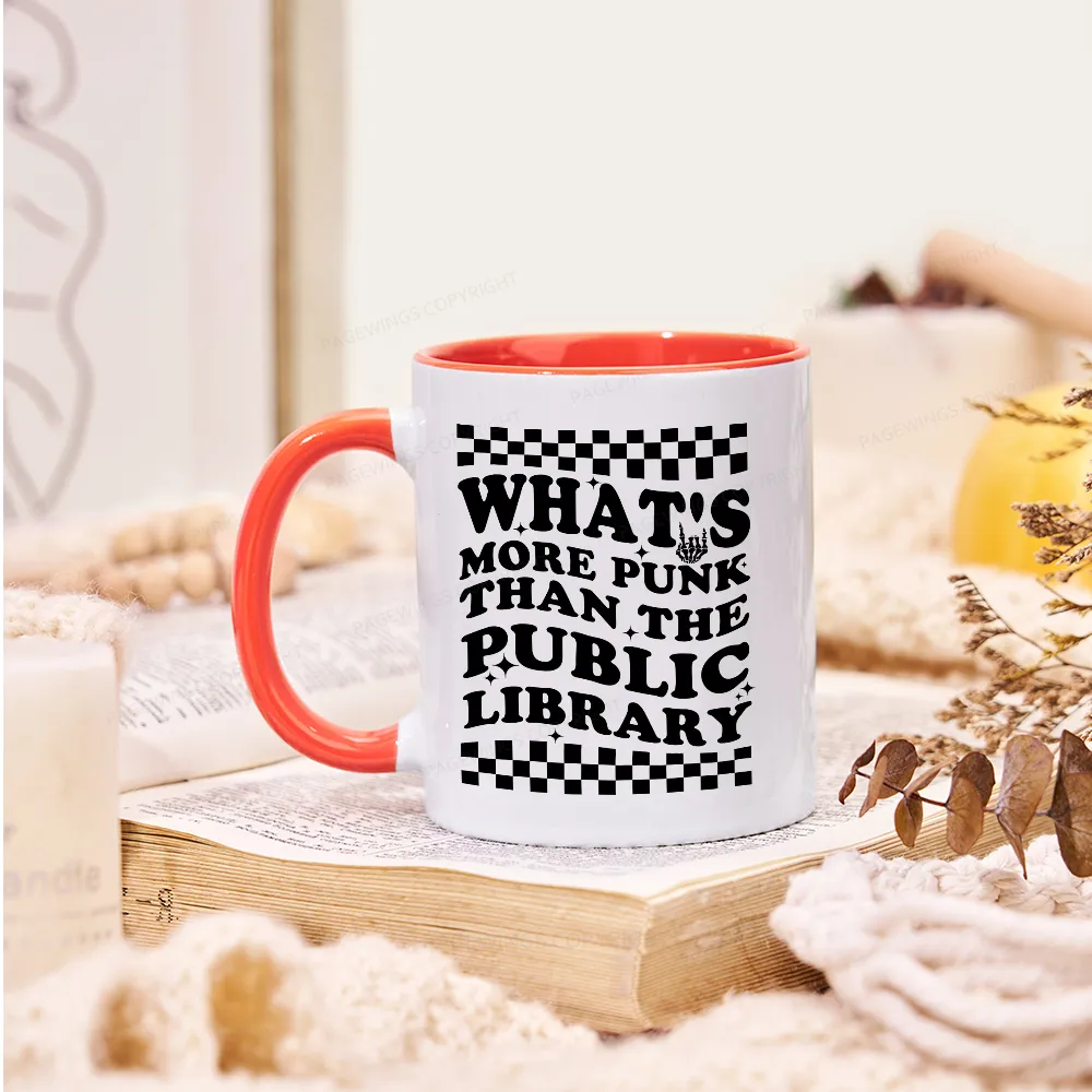 Pagewings Punk The Public Library Mug
