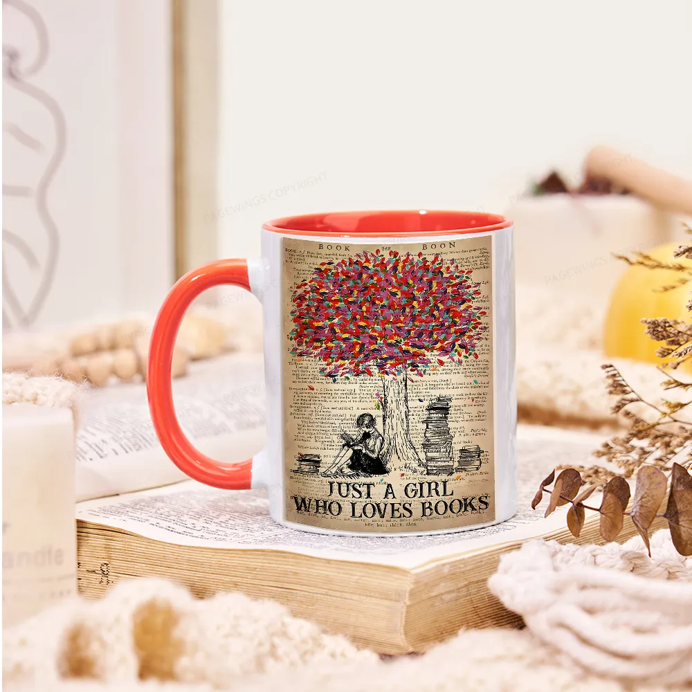 Pagewings Just A Girl Who Loves Books Mug