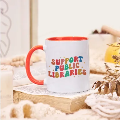 Pagewings Public Library Sweatshirt Mug