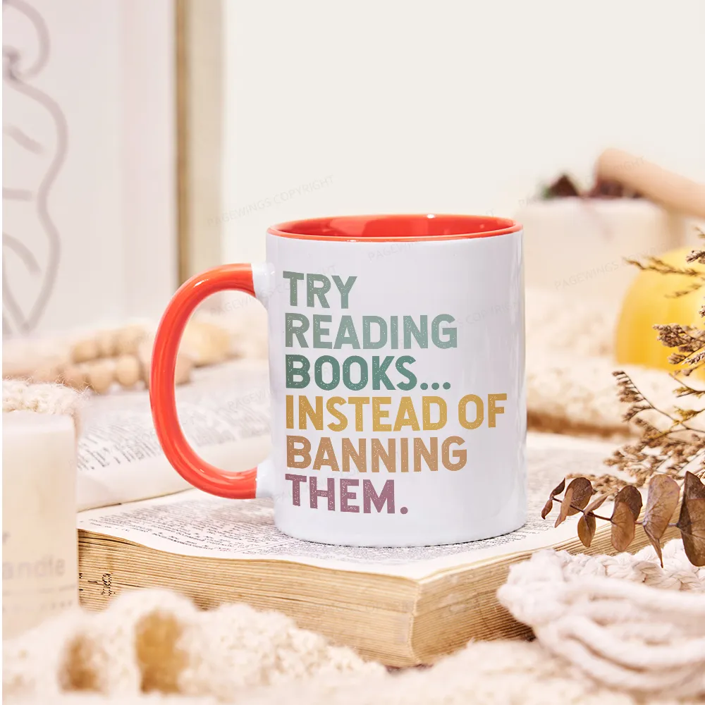 Pagewings Try Reading Books Mug