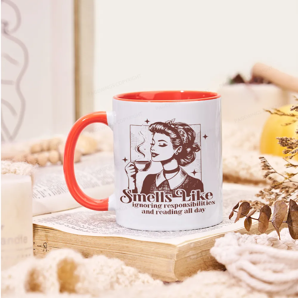 Pagewings Ignoring Responsiblities And Reading All Day Mug