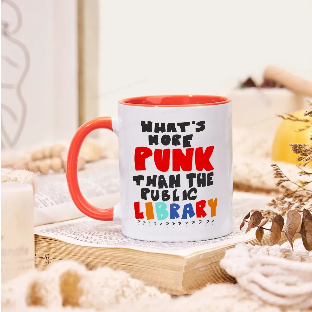 Pagewings What's More Punk Than The Public Library Mug