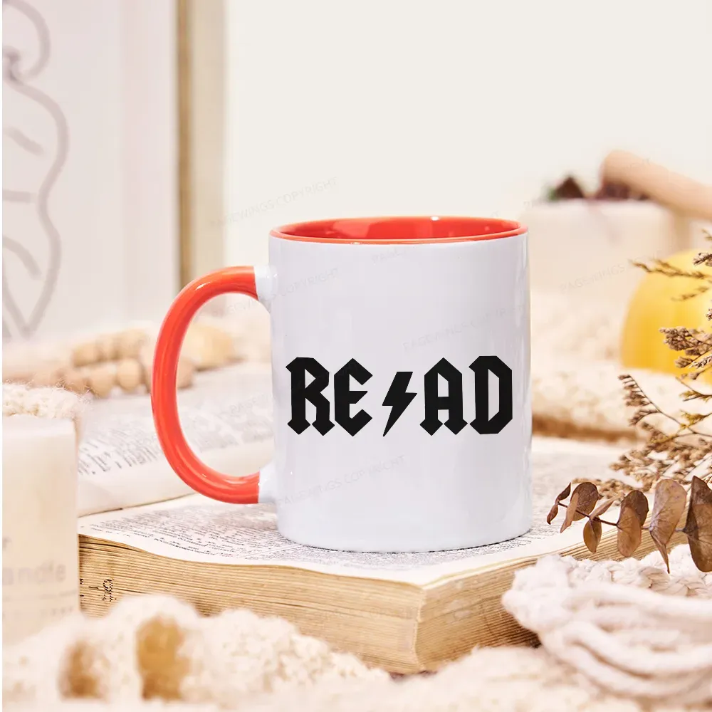 Pagewings Read Back In The Library "Rock And Roll" Mug