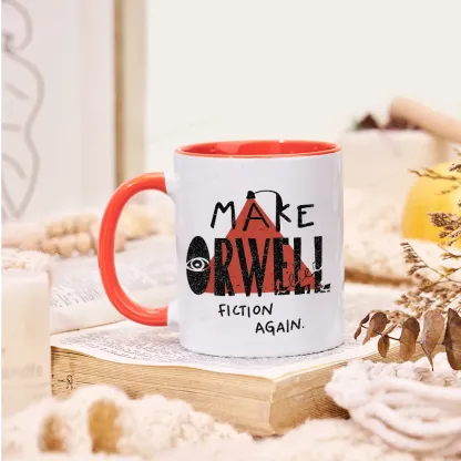 Pagewings Make Orwell Fiction Again Mug