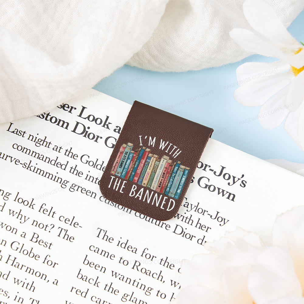 Pagewings I'm With The Banned Feathers Quotes Magnetic Bookmark