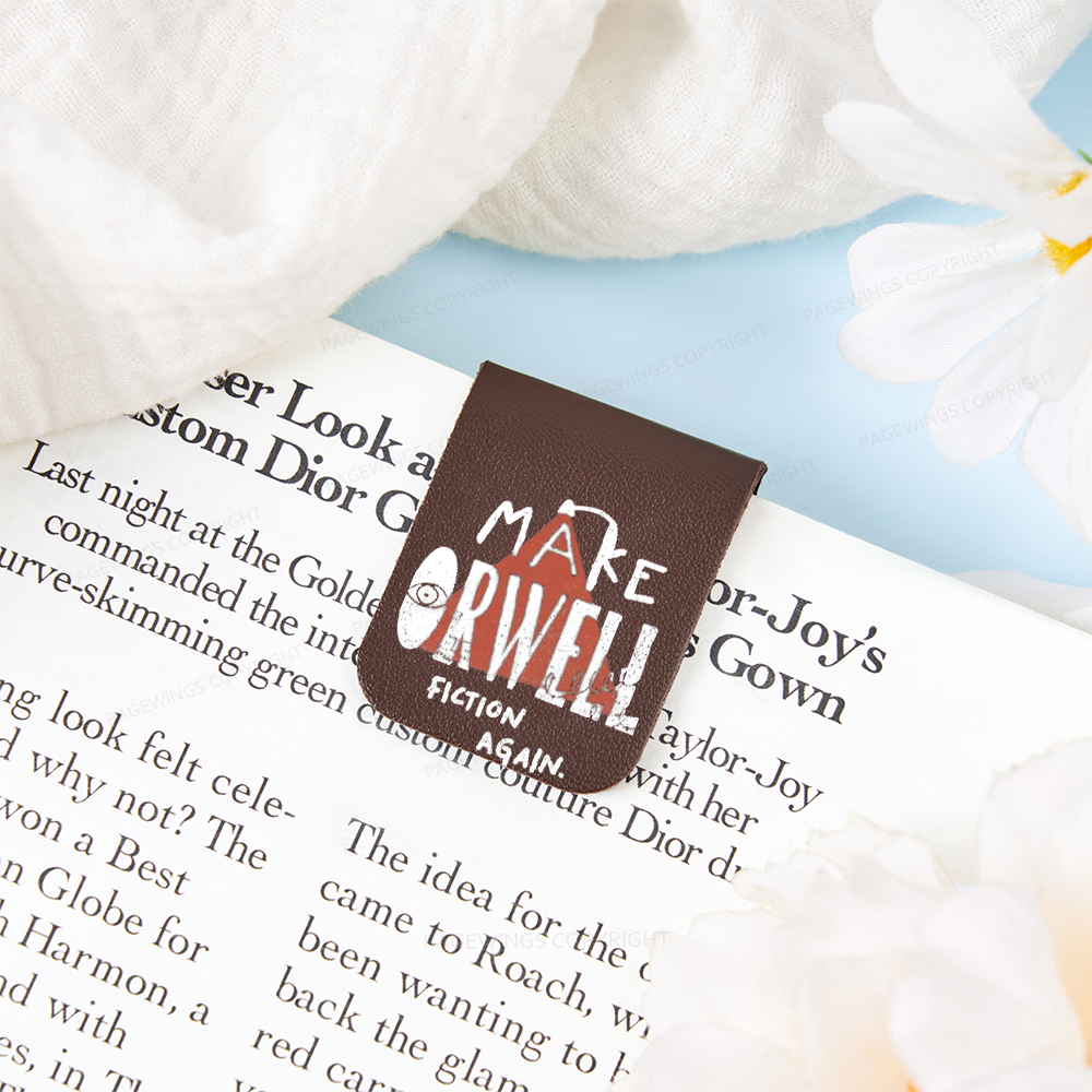 Pagewings Make Orwell Fiction Again Feathers Quotes Magnetic Bookmark