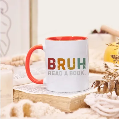 Pagewings Read A Book Bruh Mug