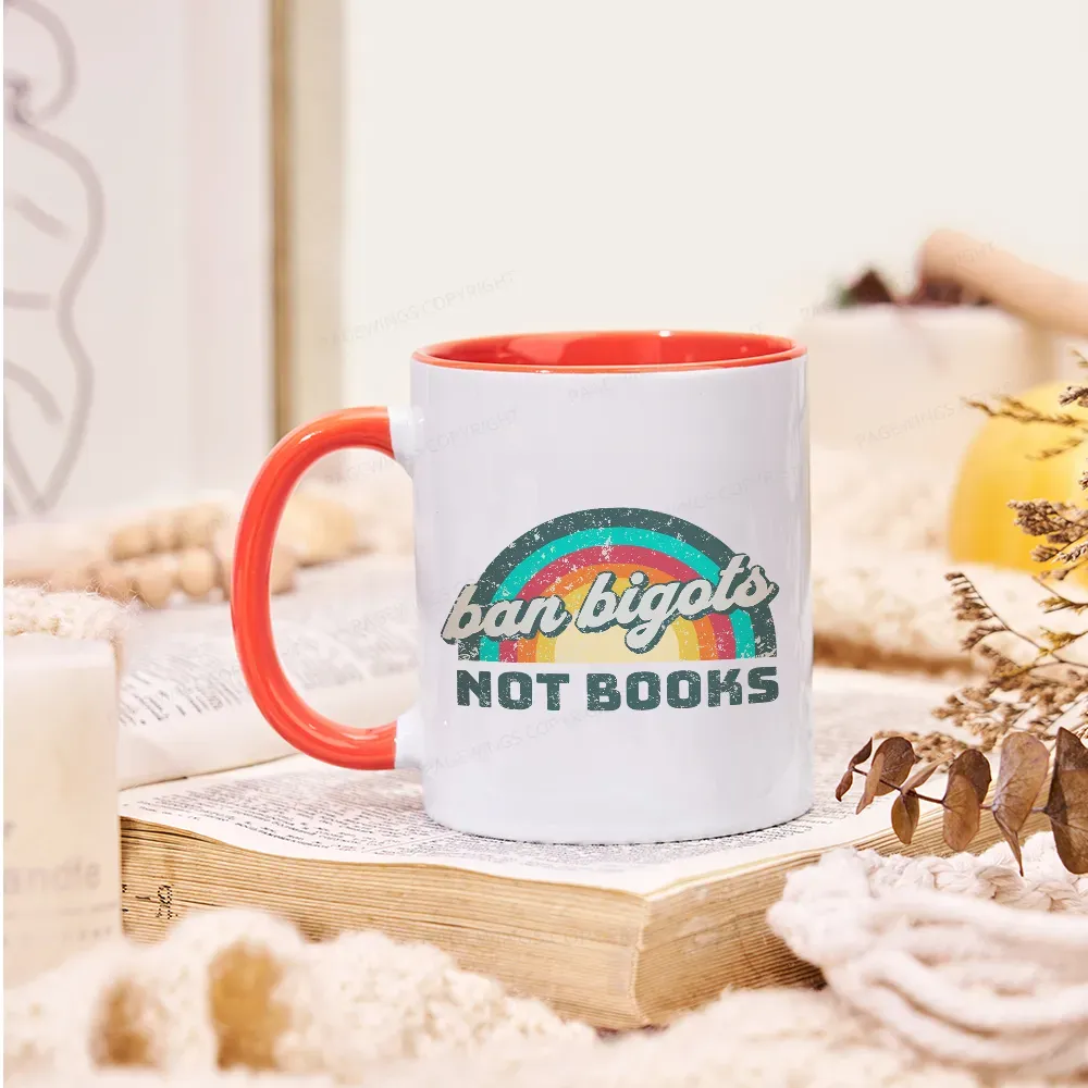 Pagewings Ban Bigots Not Books Mug