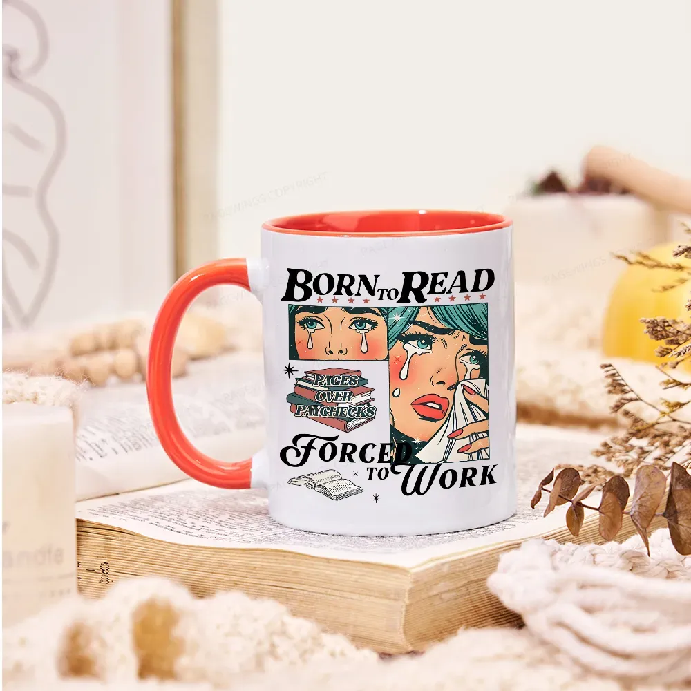 Pagewings Born To Read Bookish Mug