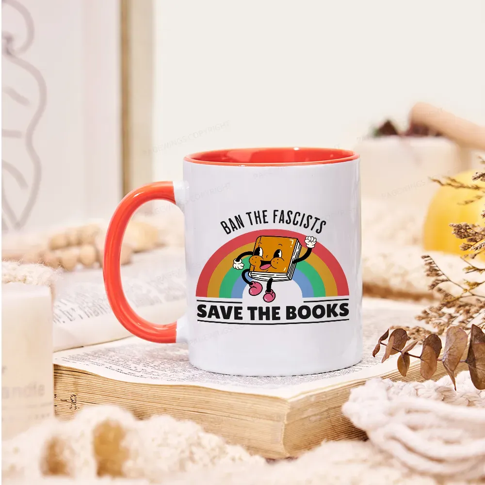 Pagewings Ban The Fascists Save The Books Mug