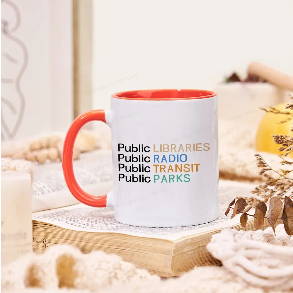 Pagewings Public Libraries Radio Transit Parks Mug