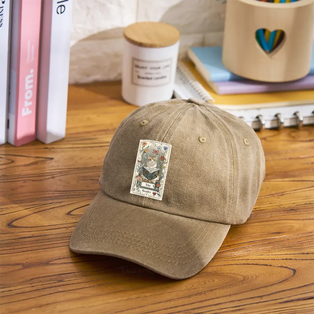 Pagewings The Reader Washed Cap