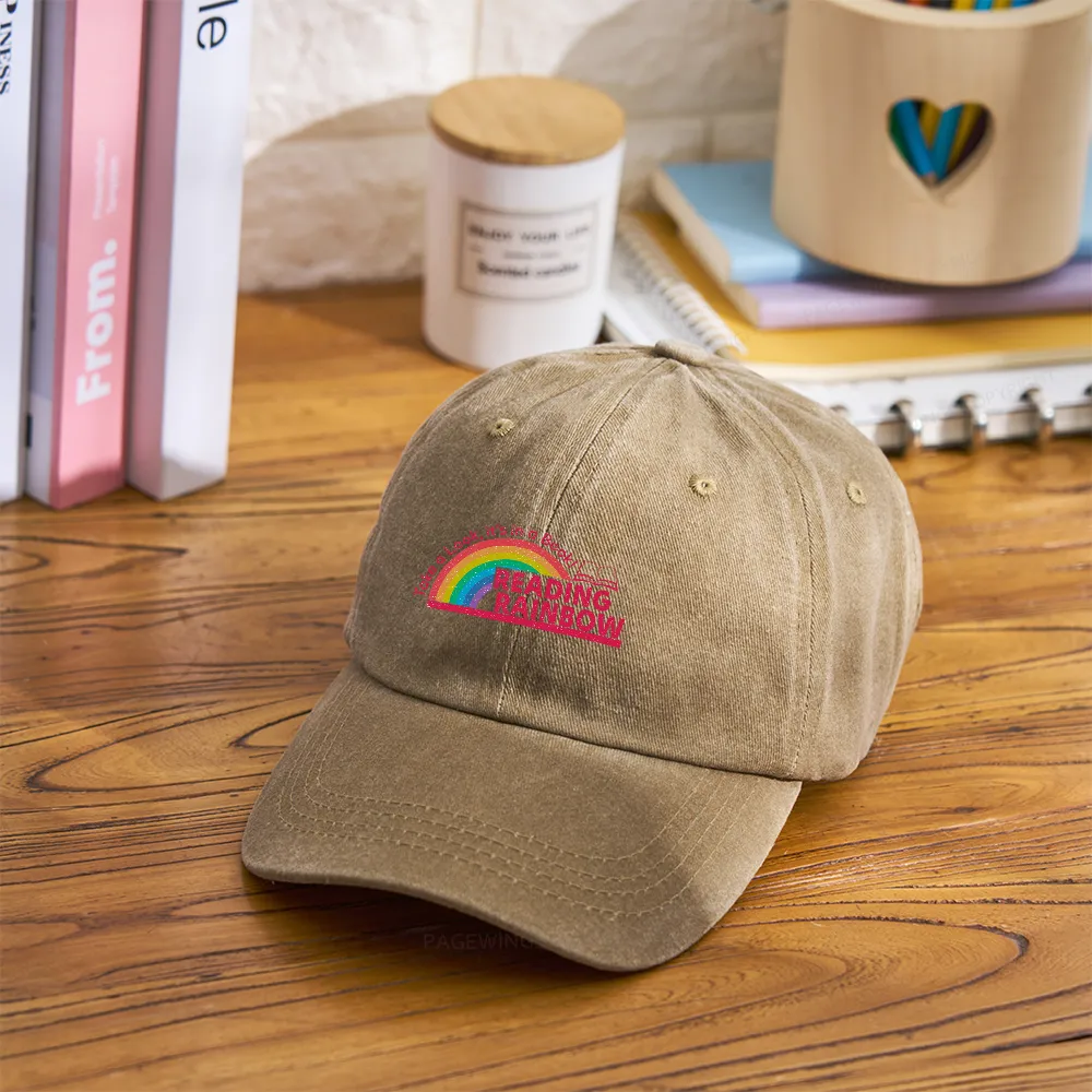 Pagewings Reading Rainbow Washed Cap