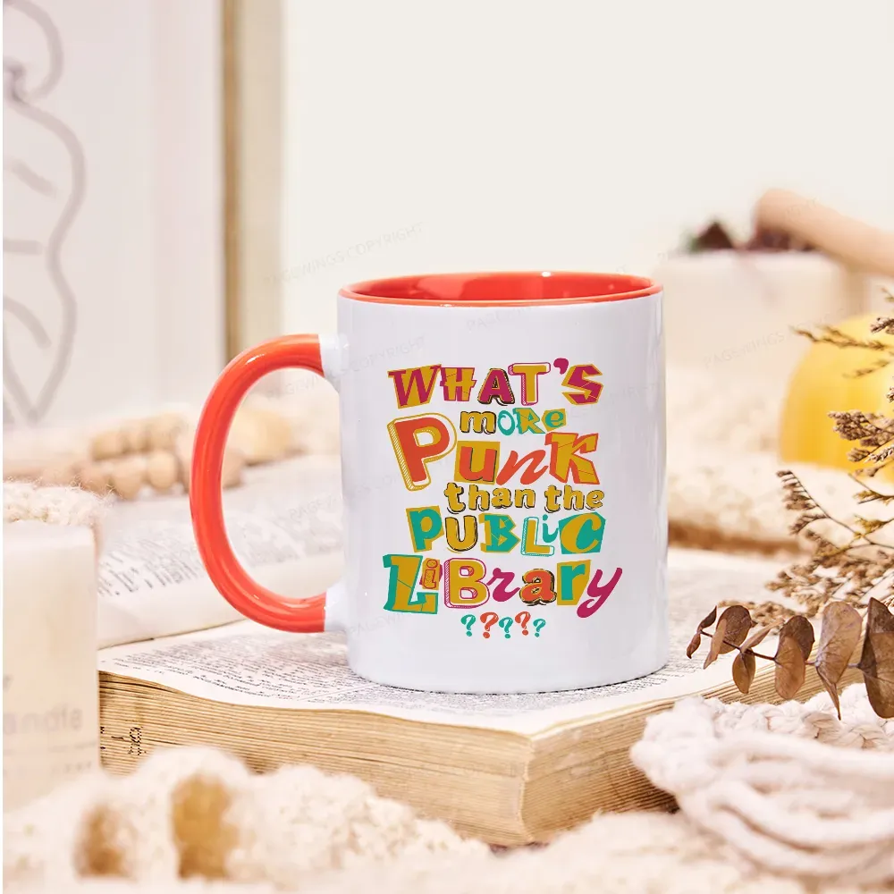 Pagewings What’s More Punk Than The Public Library Mug