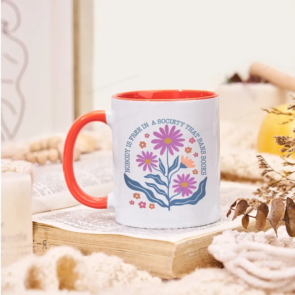 Pagewings Read Banned Books, Social Justice Gift Mug