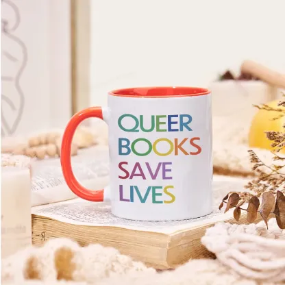 Pagewings Queer Books Save Lives Mug