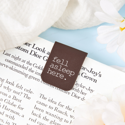 Pagewings Fell Asleep Here Magnetic Bookmark