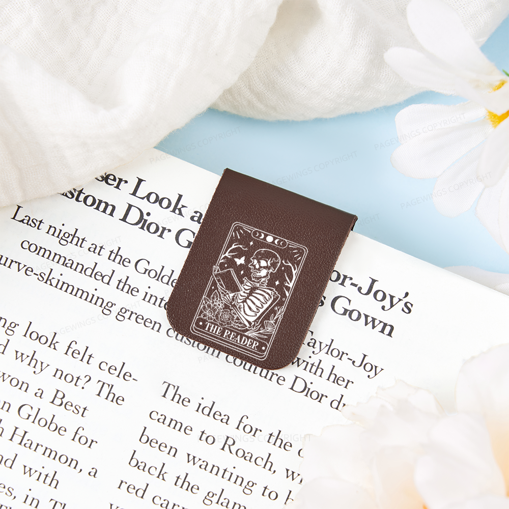 Pagewings Halloween The Reader Tarot Card Feathers Quotes Magnetic Bookmark