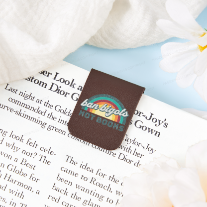 Pagewings Ban Bigots Not Books Feathers Quotes Magnetic Bookmark